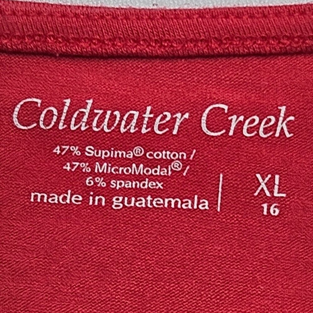 Coldwater Creek Sleeveless Blouse Color Block Size XL 16   (129-13) - Picture 2 of 6